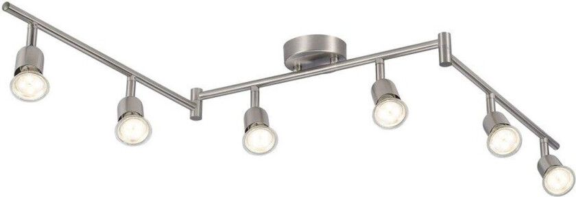 NORDLUX AVENUE 6-SKINNE GU10 BØRSTET STÅL