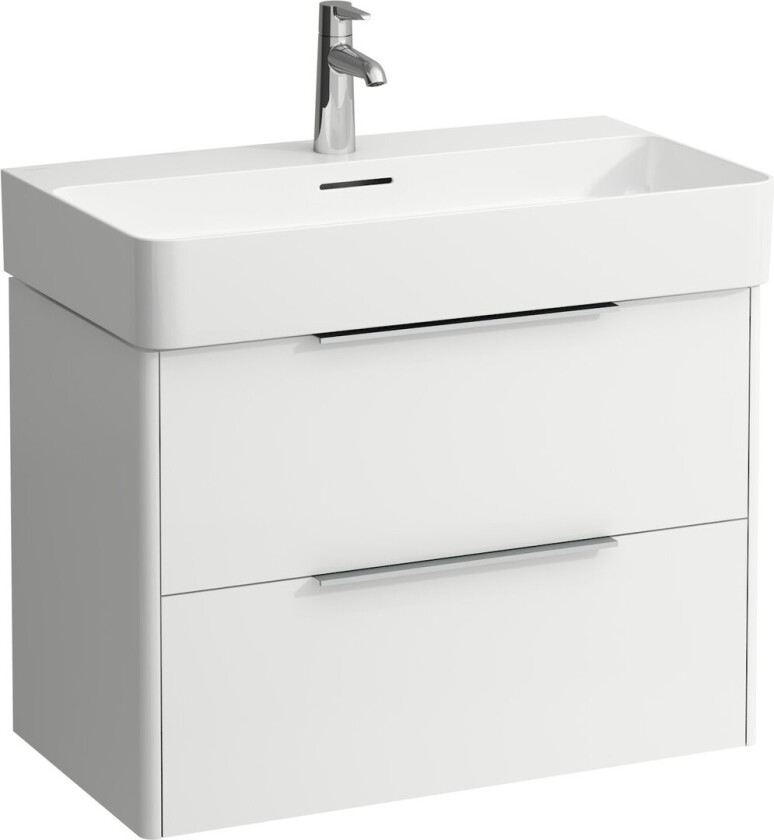 LAUFEN BASE UNDERSKAP 74 CM M/2 SKUFFER, HVIT