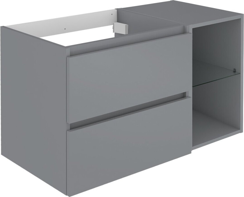 ALLIBERT LUNIK UNDERSKAP 90 CM ONYX GRÅ