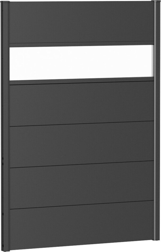 BIOHORT VEGGPANEL FOR LEVEGG AKRYLGLASS 100X135 MØRK GRÅ METALLIC