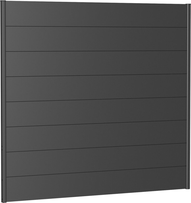 Bilde av BIOHORT VEGGPANEL FOR LEVEGG UTEN AKRYLGLASS 200X180 MØRK GRÅ METALLIC