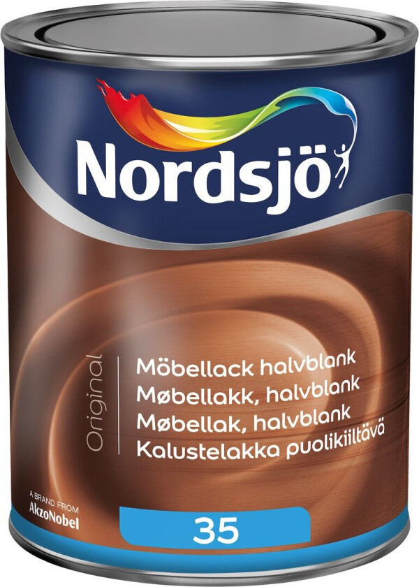 NORDSJØ ORIGINAL MØBELLAKK HALVBLANK 1L