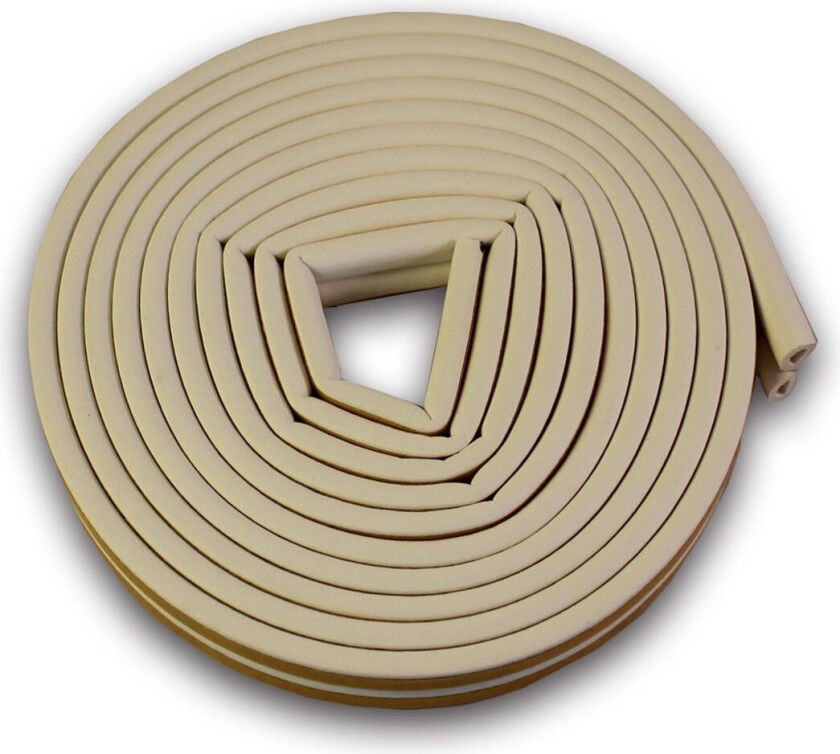 MILLEX TETNINGSLIST 6 MTR D-PROFIL 9X6MM HVIT