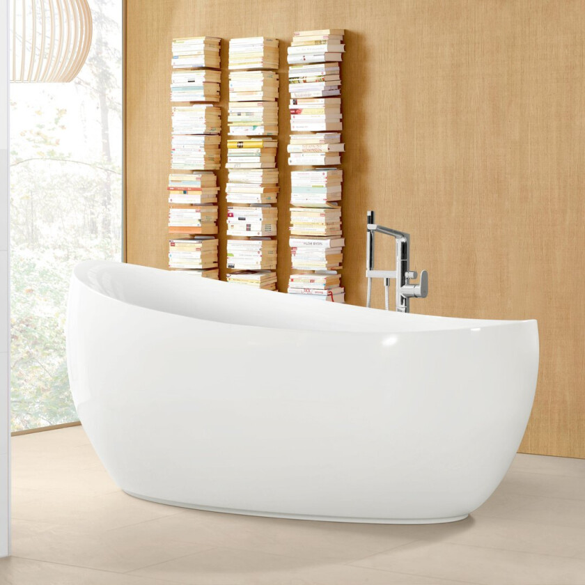 VILLEROY & BOCH AVEO NEW GENERATION FRITTSTÅENDE BADEKAR 190X95 HVIT ALPIN