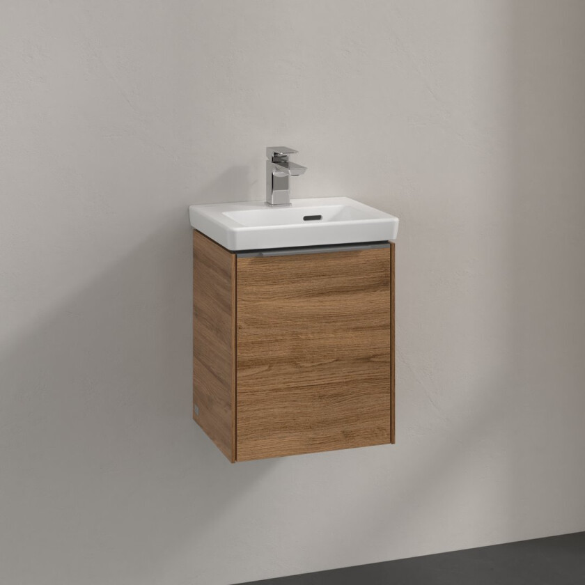 VILLEROY & BOCH SUBWAY 3.0 SERVANTSKAP 35X42 VENSTRE KANSAS OAK HÅNDTAK I KROM