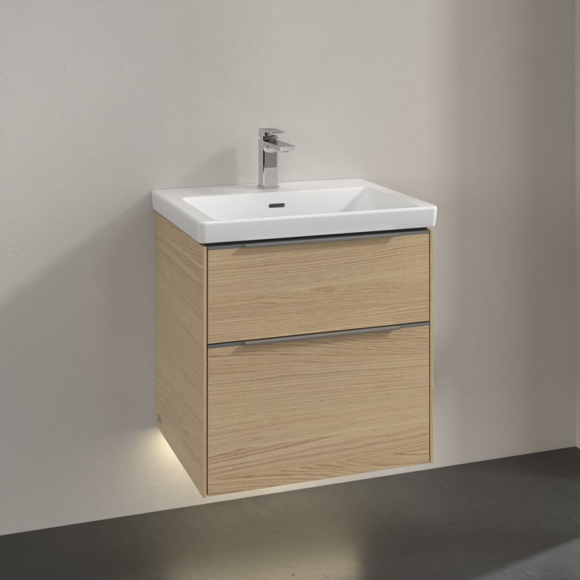 VILLEROY & BOCH SUBWAY 3.0 SERVANTSKAP 57X47 NORDIC OAK M/LYS HÅNDTAK I KROM