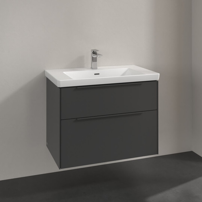 VILLEROY & BOCH SUBWAY 3.0 SERVANTSKAP 77X57 GRAPHITE HÅNDTAK I MØBELETS FARGE