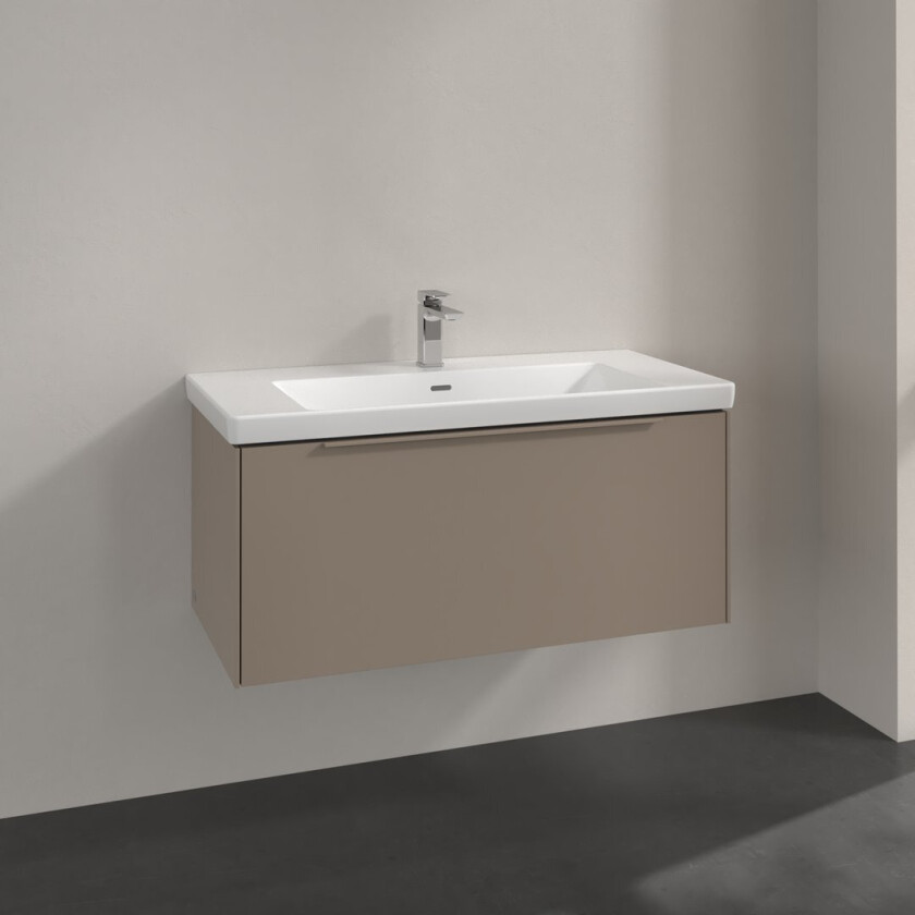 VILLEROY & BOCH SUBWAY 3.0 SERVANTSKAP 97X42 TAUPE HÅNDTAK I MØBELETS FARGE