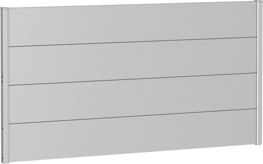 BIOHORT VEGGPANEL FOR LEVEGG UTEN AKRYLGLASS 180X90 SØLV METALLIC