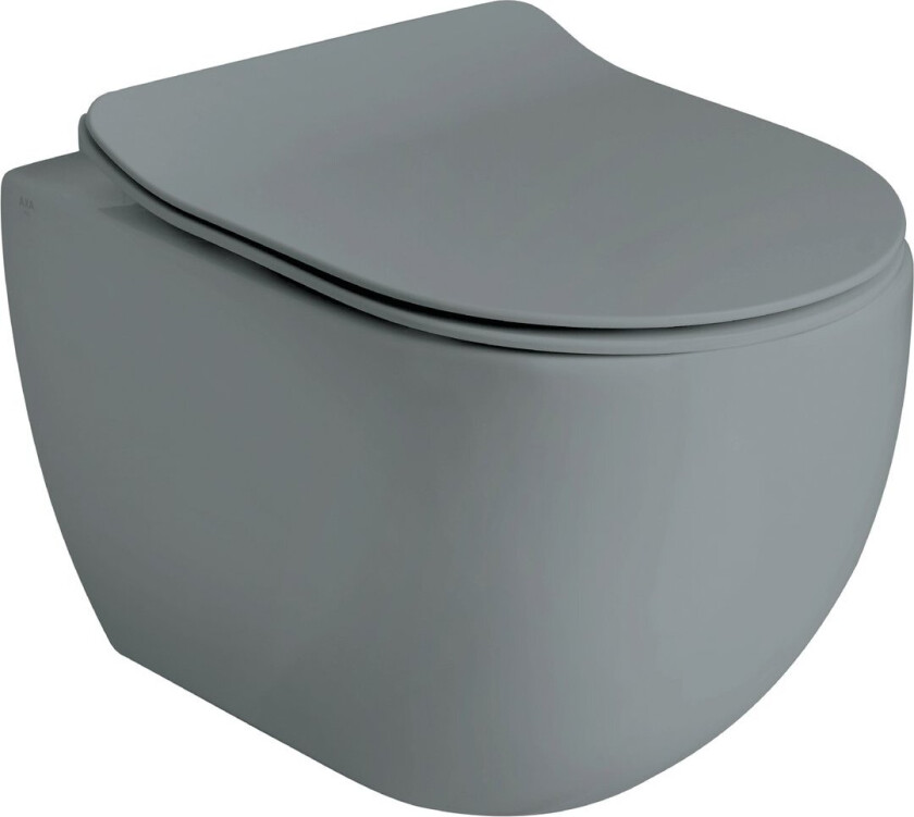 LAVABO GLOMP MINI RIMLESS VEGGHENGT TOALETT MATT GRÅ