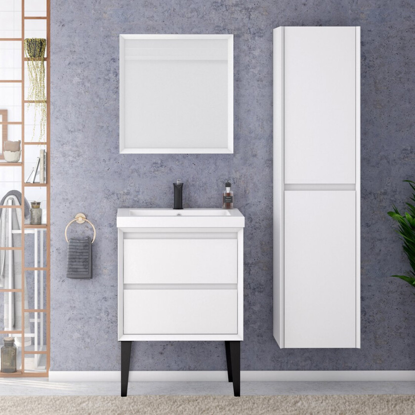 ALLIBERT DELTA UNDERSKAP 60 CM MATT HVIT