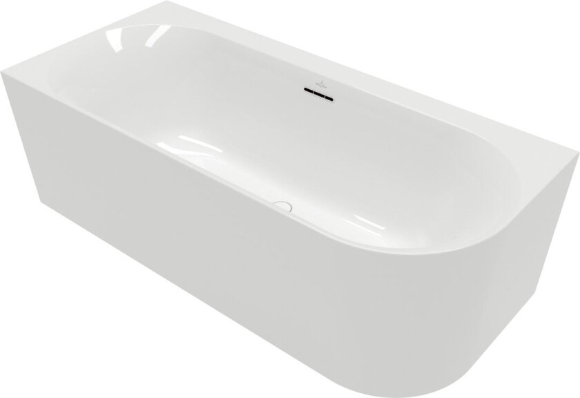 VILLEROY & BOCH LOOP & FRIENDS OVAL DUO BACK-TO-WALL BADEKAR 180X80 VENSTRE HVIT ALPIN