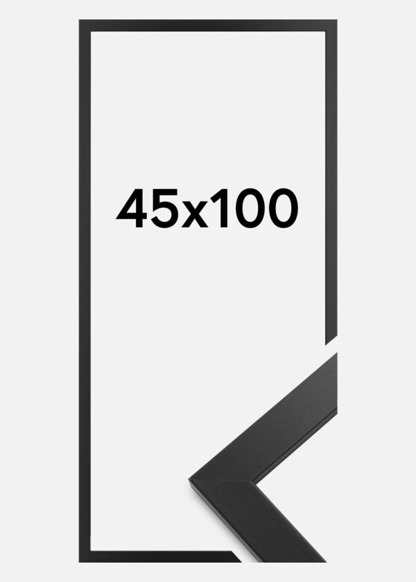 Ramme Black Wood Akrylglass 45x100 Cm