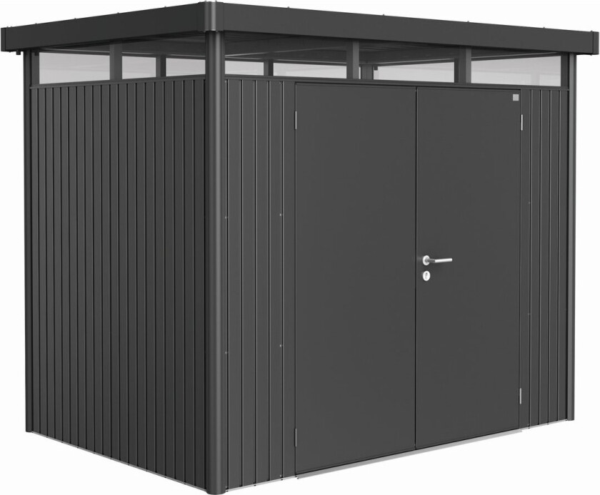 BIOHORT UTEBOD HIGHLINE H2 2 DØRER MØRK GRÅ MET.