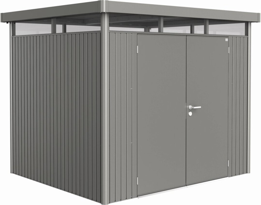 BIOHORT UTEBOD HIGHLINE H3 2 DØRER KVARTSGRÅ MET.