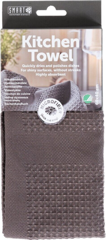 Bilde av SMART MICROFIBER KJØKKENHÅNDKLE MØRK GRÅ