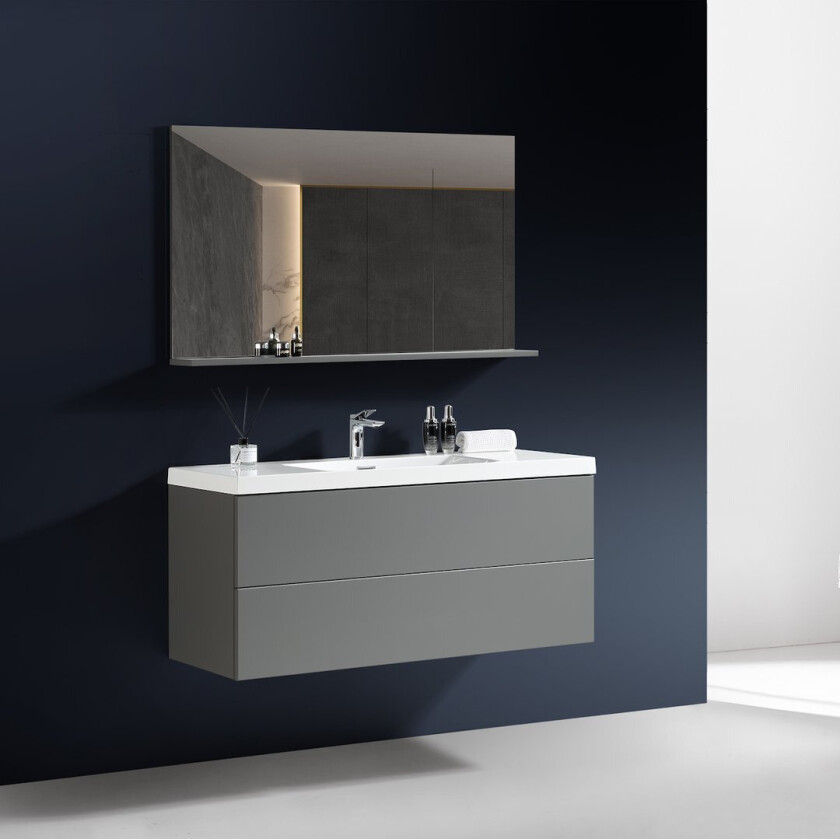 Bilde av LIND DELIGHT 120 BADEROMSMØBEL GRÅ U/ SPEIL