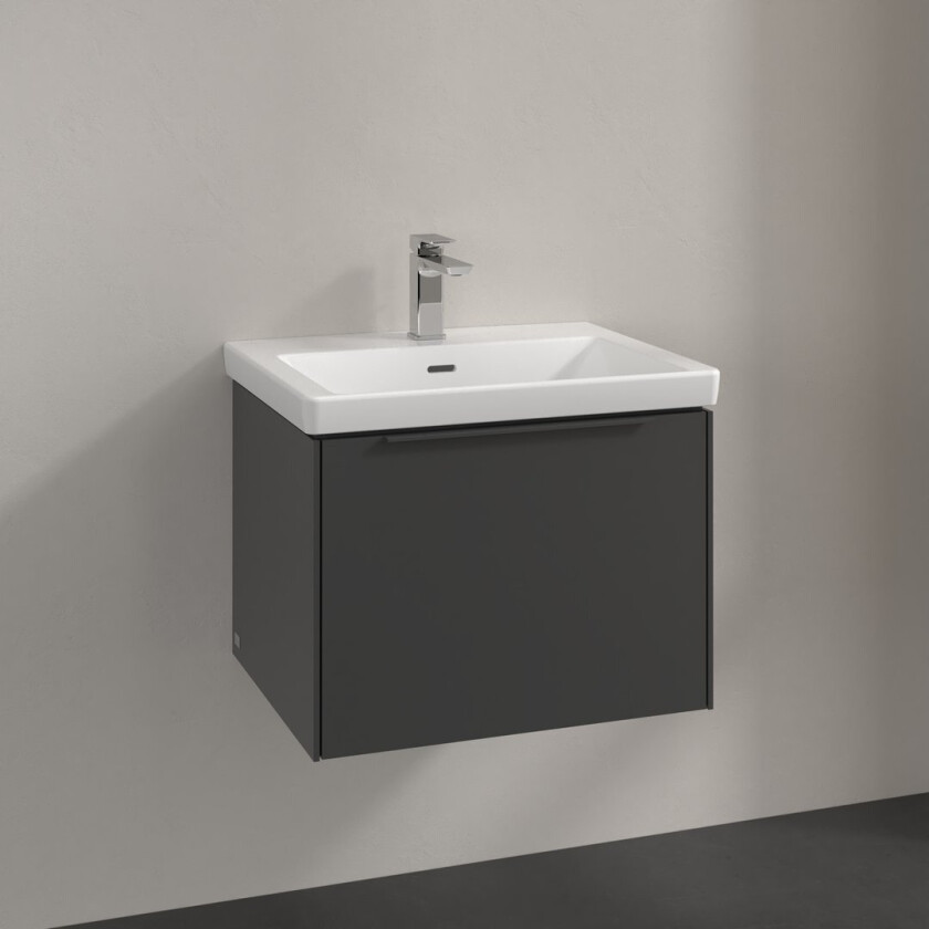 VILLEROY & BOCH SUBWAY 3.0 SERVANTSKAP 57X42 GRAPHITE HÅNDTAK I MØBELETS FARGE