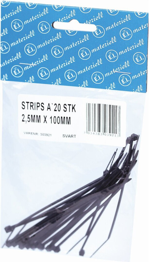 STRIPS 100X2.5MM 20 STK SORT