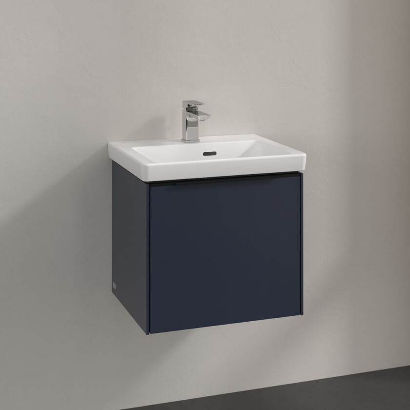 VILLEROY & BOCH SUBWAY 3.0 SERVANTSKAP 47X42 MARINE BLUE HÅNDTAK I VOLCANO BLACK