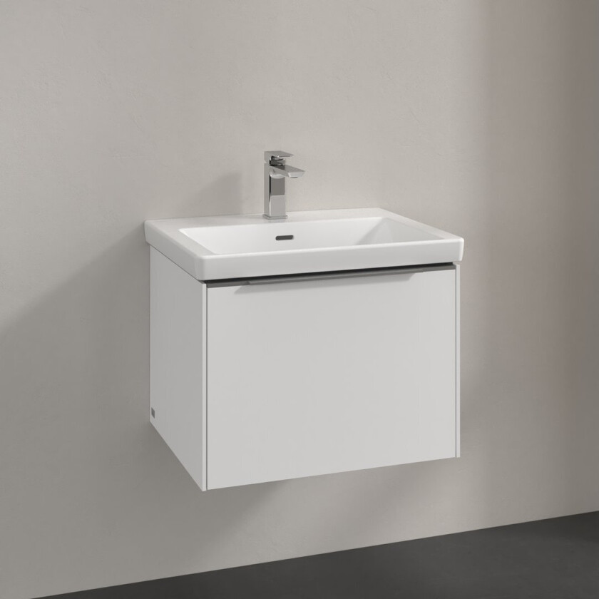 VILLEROY & BOCH SUBWAY 3.0 SERVANTSKAP 57X42 PURE WHITE HÅNDTAK I KROM