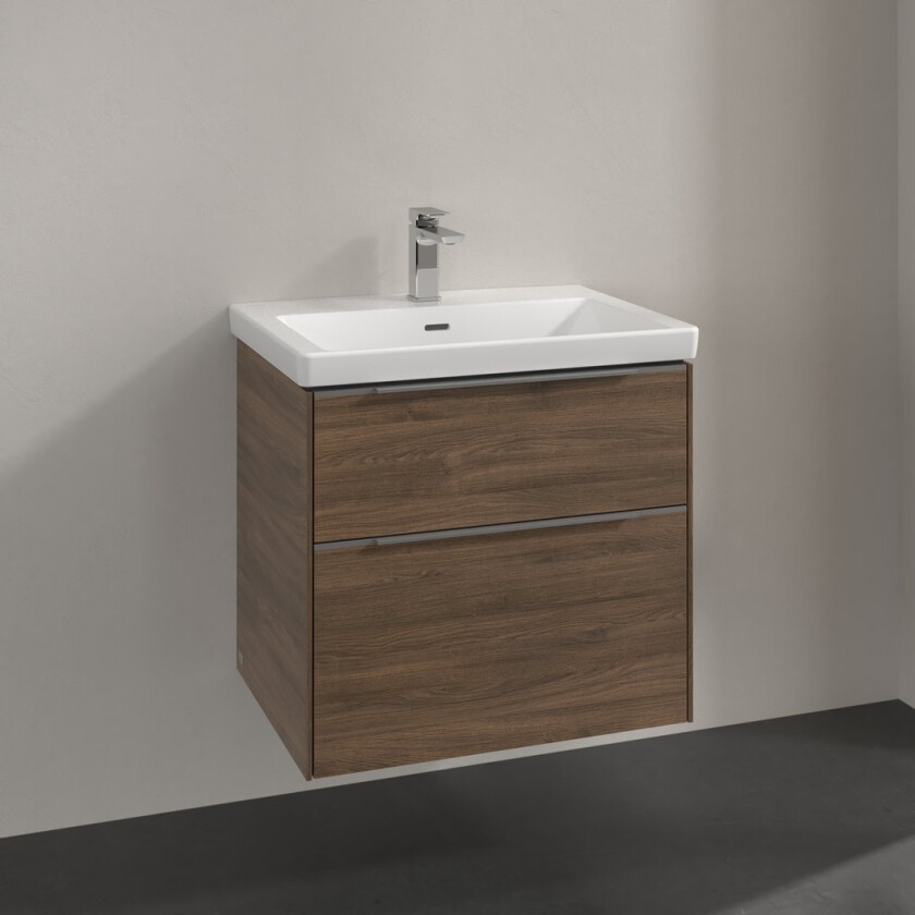 VILLEROY & BOCH SUBWAY 3.0 SERVANTSKAP 62X57 ARIZONA OAK HÅNDTAK I KROM