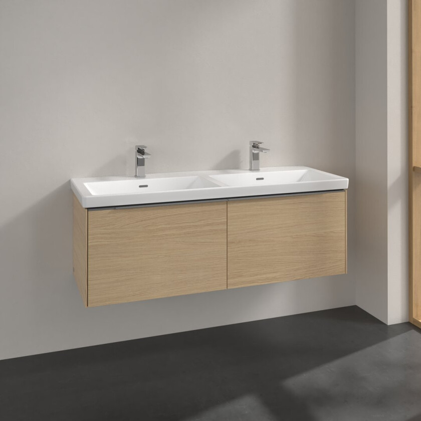 VILLEROY & BOCH SUBWAY 3.0 SERVANTSKAP 127X42 F/DOBBELSERVANT NORDIC OAK HÅNDTAK I KROM