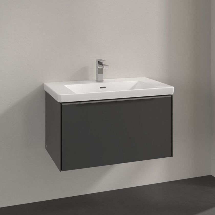 VILLEROY & BOCH SUBWAY 3.0 SERVANTSKAP 77X42 GRAPHITE HÅNDTAK I KROM