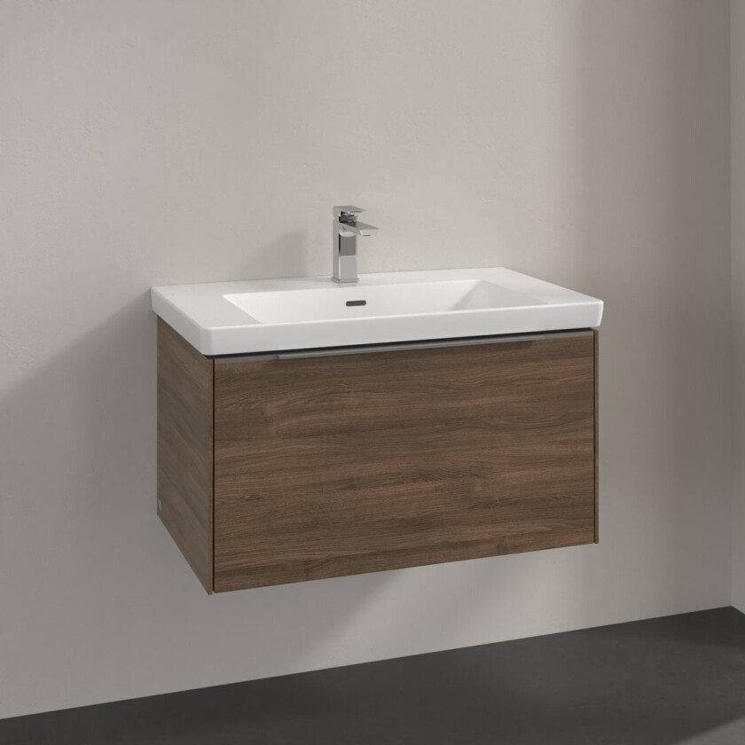 VILLEROY & BOCH SUBWAY 3.0 SERVANTSKAP 77X42 ARIZONA OAK HÅNDTAK I KROM