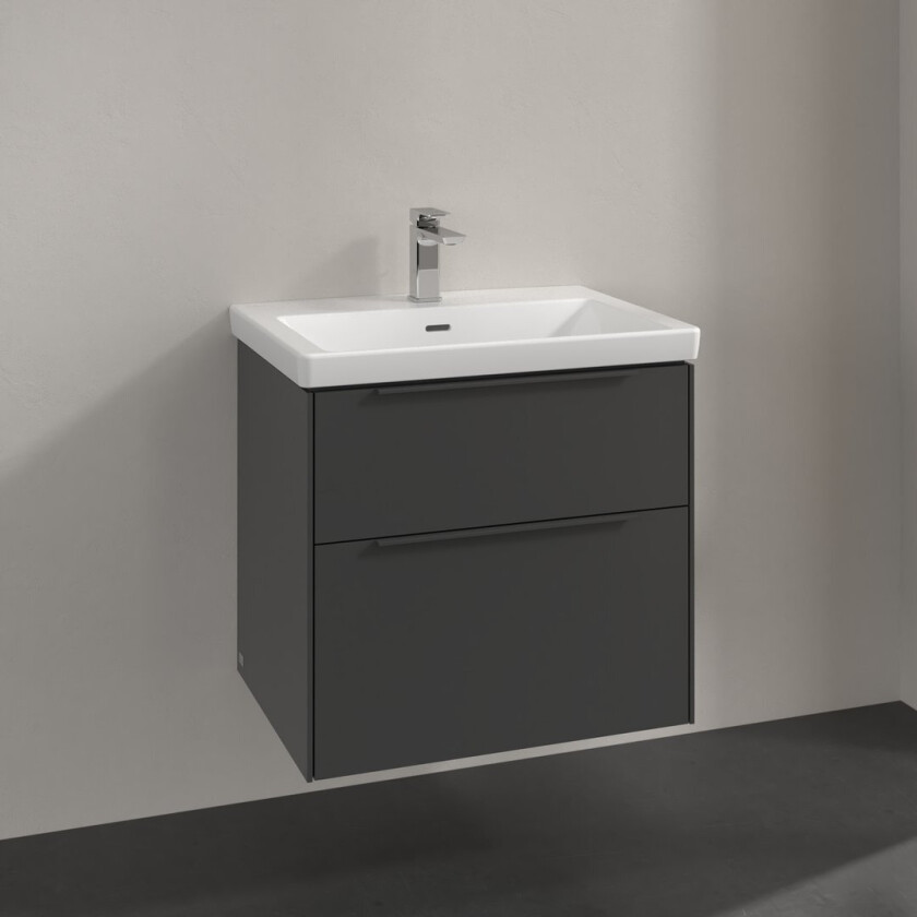 VILLEROY & BOCH SUBWAY 3.0 SERVANTSKAP 62X57 GRAPHITE HÅNDTAK I MØBELETS FARGE