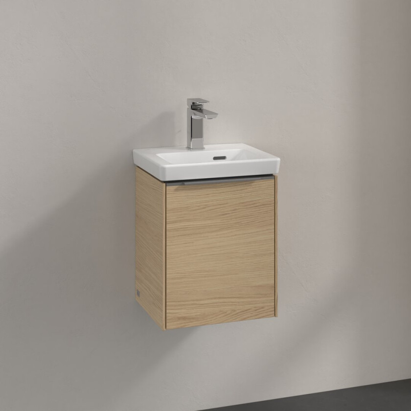 VILLEROY & BOCH SUBWAY 3.0 SERVANTSKAP 35X42 HØYRE NORDIC OAK HÅNDTAK I KROM