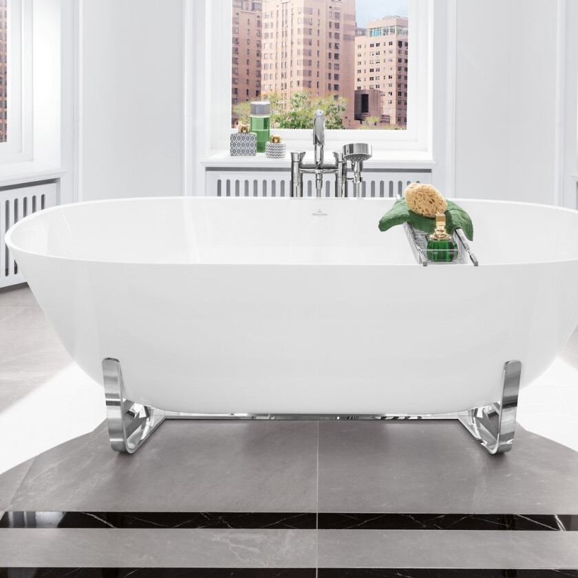 VILLEROY & BOCH ANTHEUS FRITTSTÅENDE BADEKAR 155X75 HVIT ALPIN