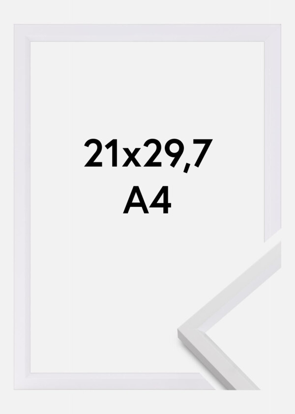 Ramme Steel Style Hvit 21x29,7 Cm (A4) Cm