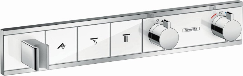 HANSGROHE RAINSELECT DUSJTERMOSTAT TIL INNBYGGING 3 UTTAK HVIT/KROM