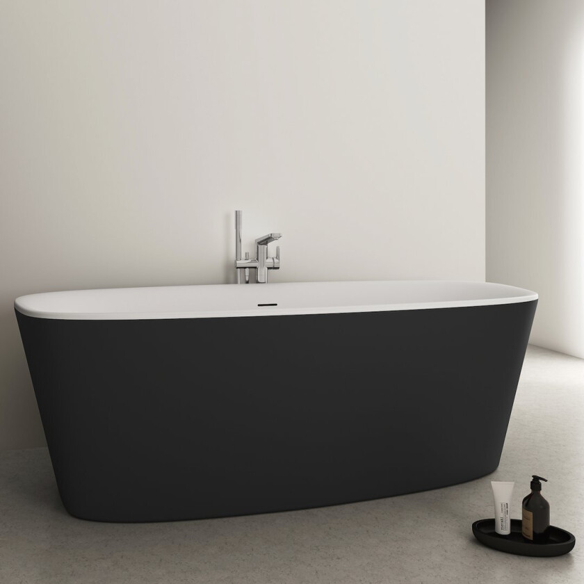 IDEAL STANDARD DEA BADEKAR 180X80 FRITTSTÅENDE MATT SORT