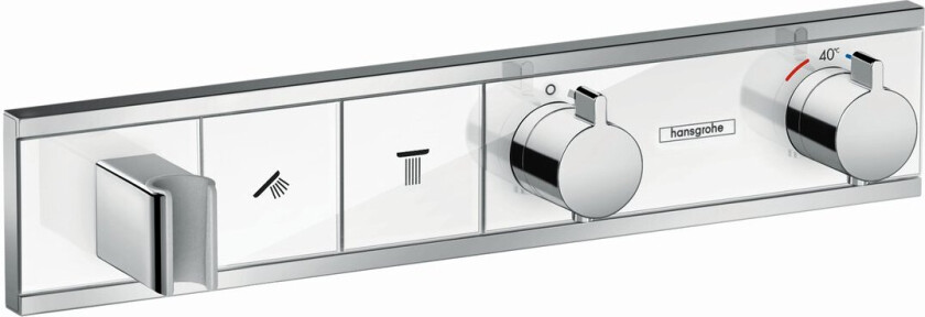 HANSGROHE RAINSELECT DUSJTERMOSTAT TIL INNBYGGING HVIT/KROM 2 UTTAK