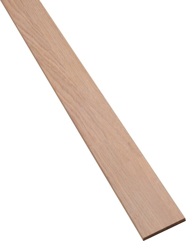 LAUG GULV/TAKLIST EIK HELTRE HVITPIGMENTERT/LAKKERT 2400X50X5