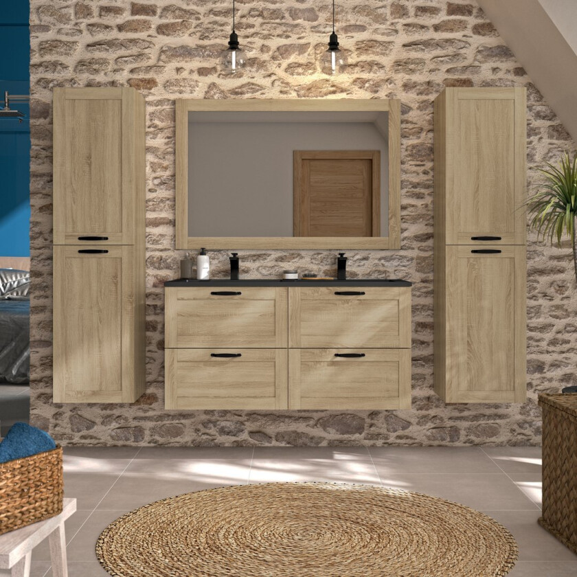 ALLIBERT CAMBRIDGE UNDERSKAP 120 CM HAMILTON EIK