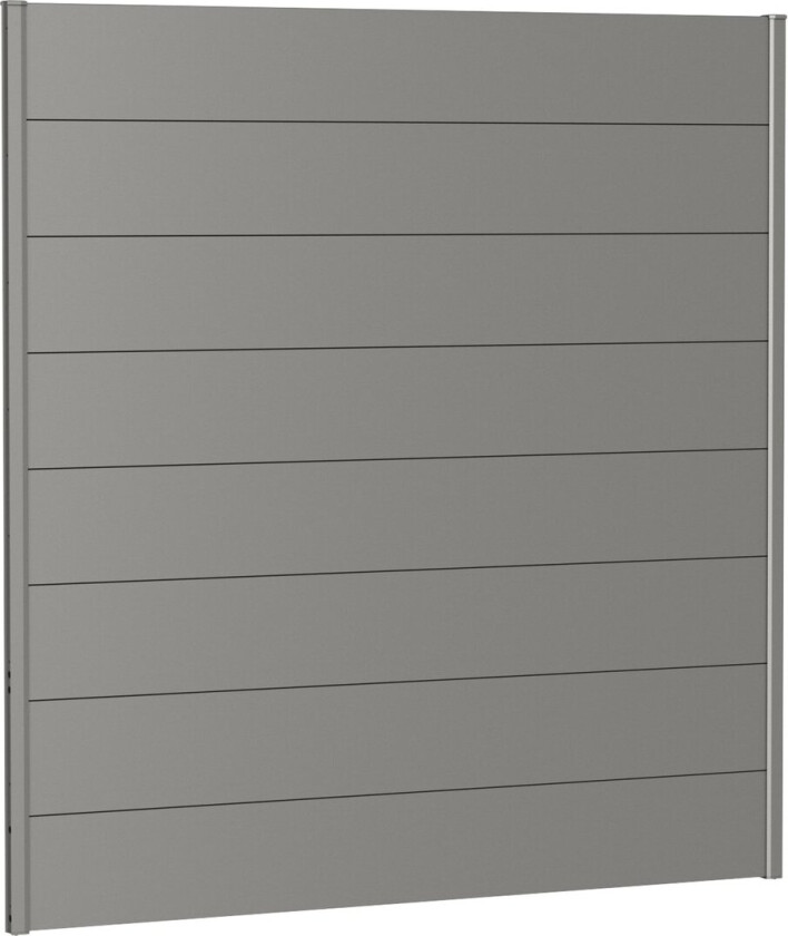 BIOHORT VEGGPANEL FOR LEVEGG UTEN AKRYLGLASS 180X180 KVARTSGRÅ METALLIC