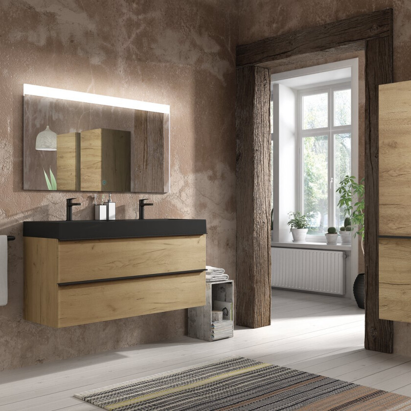 ALLIBERT SANTIAGO UNDERSKAP 120 CM HALIFAX NATUR EIK