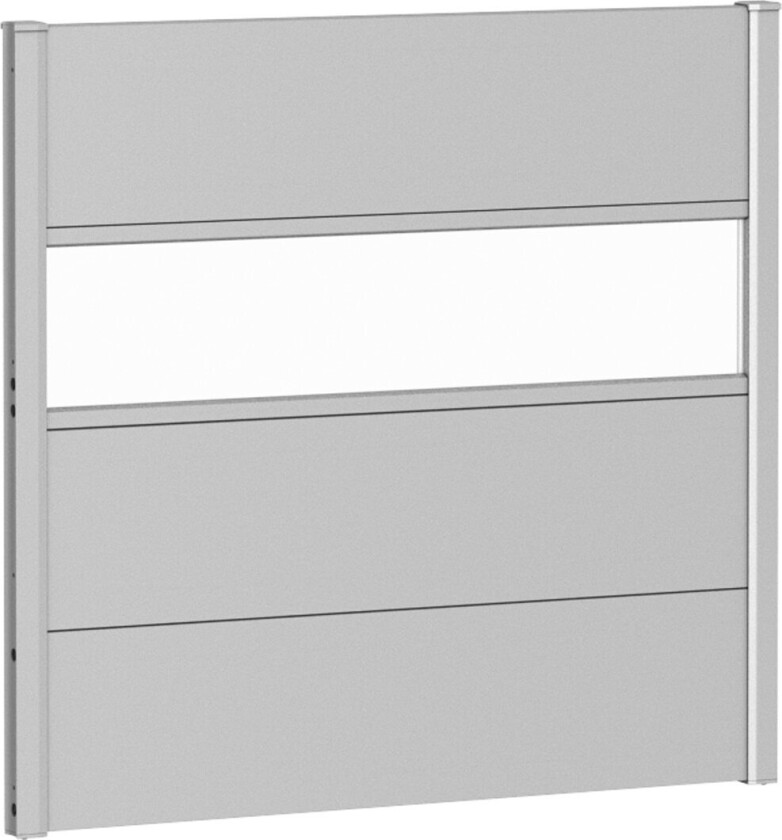 BIOHORT VEGGPANEL FOR LEVEGG AKRYLGLASS 100X90 SØLV METALLIC