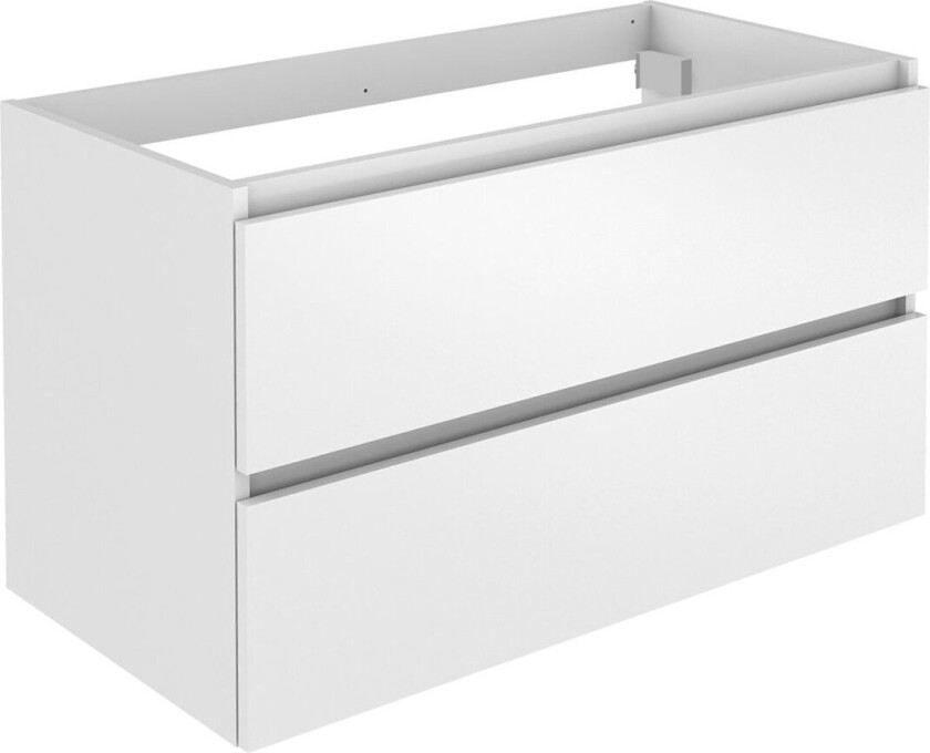 ALLIBERT LUNIK UNDERSKAP 90 CM HVIT HØYGLANS