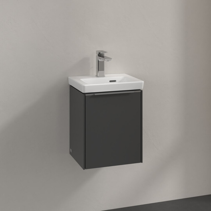 VILLEROY & BOCH SUBWAY 3.0 SERVANTSKAP 35X42 HØYRE GRAPHITE HÅNDTAK I KROM