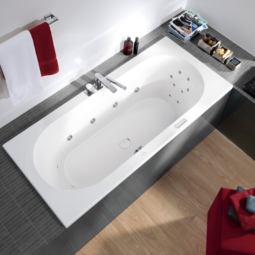 VILLEROY & BOCH LOOP & FRIENDS OVAL BADEKAR 180X70 FOR INNBYGGING HVIT ALPIN