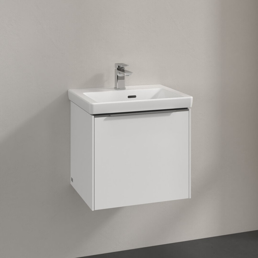 VILLEROY & BOCH SUBWAY 3.0 SERVANTSKAP 47X42 BRILLIANT WHITE HÅNDTAK I KROM