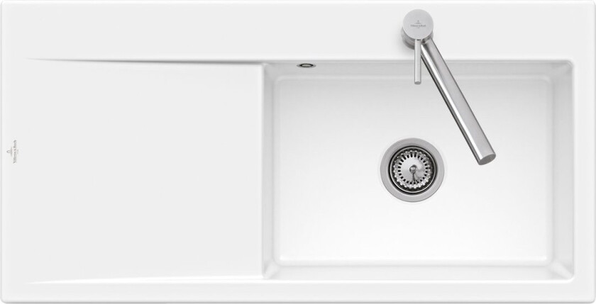 VILLEROY & BOCH SUBWAY STYLE 60 KJØKKENKUM C+ 100X51 CM HØYRE HVIT ALPIN
