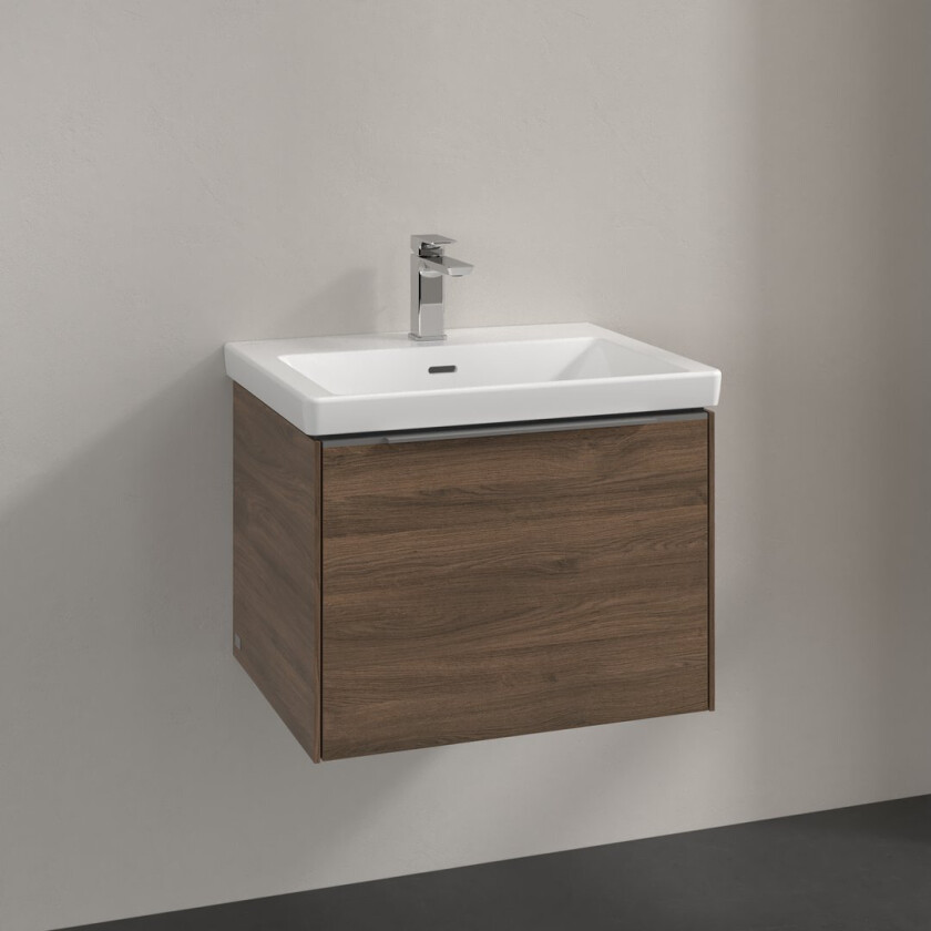 VILLEROY & BOCH SUBWAY 3.0 SERVANTSKAP 57X42 ARIZONA OAK HÅNDTAK I KROM