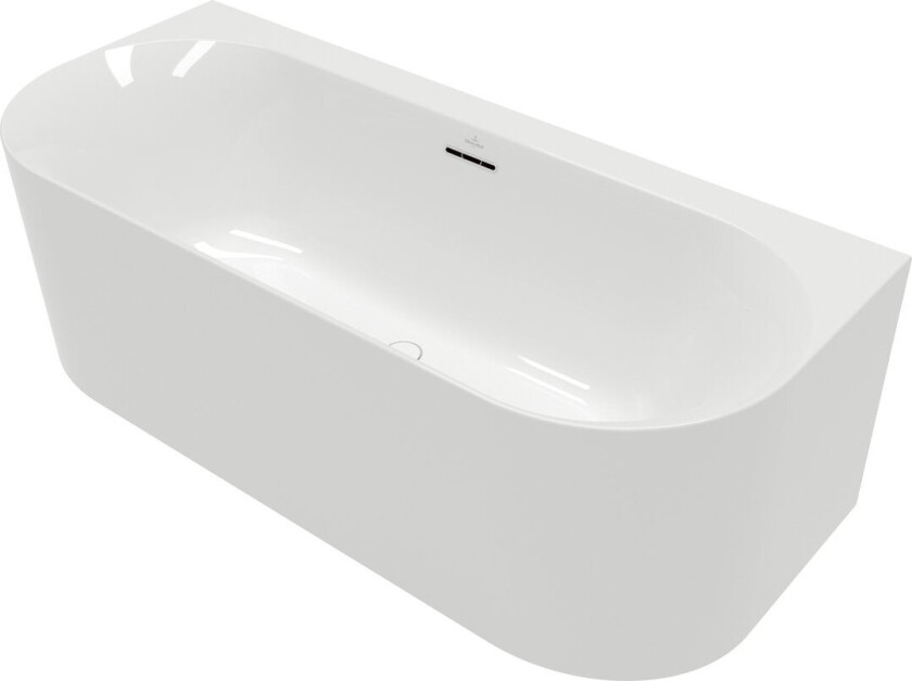 VILLEROY & BOCH LOOP & FRIENDS OVAL DUO BACK-TO-WALL BADEKAR 180X80 HVIT ALPIN