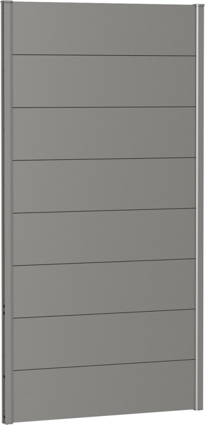 BIOHORT VEGGPANEL FOR LEVEGG UTEN AKRYLGLASS 100X180 KVARTSGRÅ METALLIC