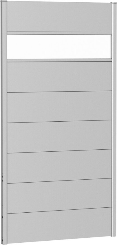 BIOHORT VEGGPANEL FOR LEVEGG AKRYLGLASS 100X180 SØLV METALLIC